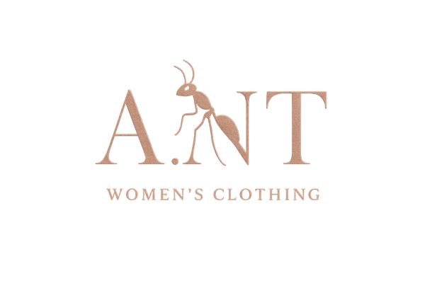 create me a logo for a website for women clothing with the abreviasion "A.N.T" meaning: Allure, Nauce, Timeless. Include and ant inside of the logo as well